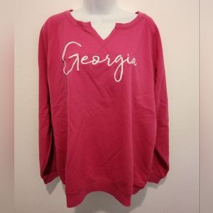 State Of Mine Women's Relaxed Fit Statement Graphic Sweatshirt "GEORGIA" XXL-NWT